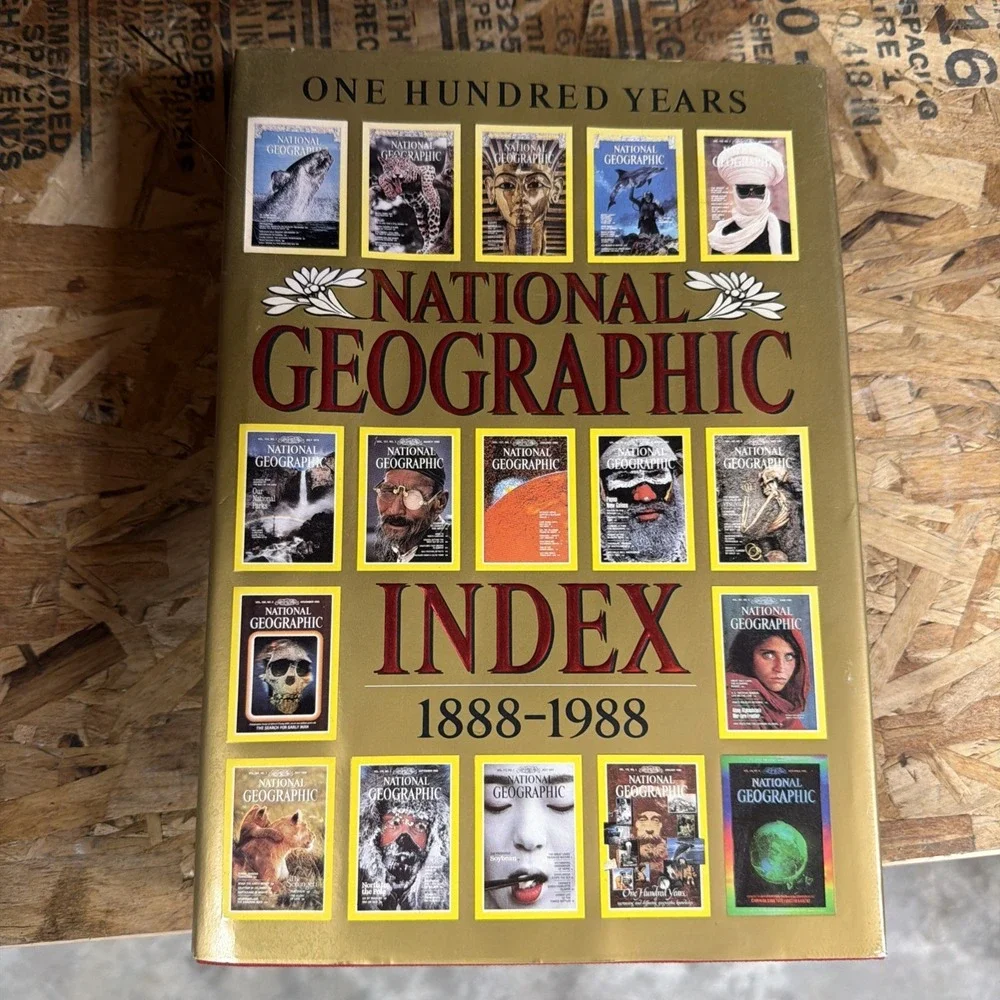 National Geographic Index 1888-1988 One Hundred Years‎ Book Hardcover